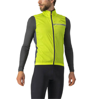 Gilet Antivento Castelli Squadra Stretch Vest - Giallo