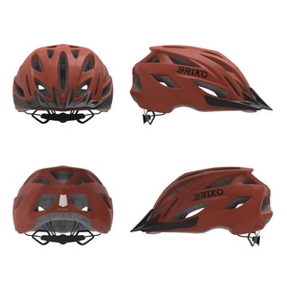 Casco Briko Gisly - Rosso mattone