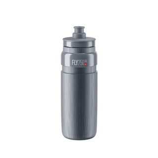 Borraccia Elite Fly Tex 750ml trasparente smoke grigio per ciclismo professionale, ultra leggera e made in Italy – ideale per bici da corsa e MTB