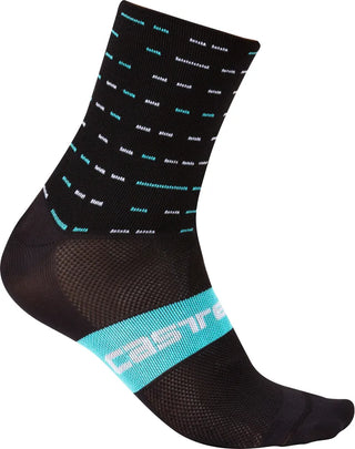 Calze estive Castelli Rosso Corsa 10 Socks Team SKY 2017 - Nero azzurro