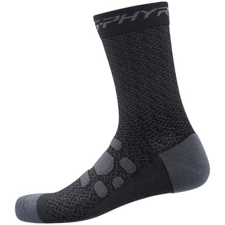 Calze Invernali Shimano S-Phyre Merino Tall - Nero Grigio