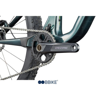 Pedivella Shimano Deore con monocorona e guarnitura 12 velocità su Cannondale Scalpel 3.