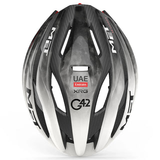 Casco Met Trenta 3K Carbon Mips UAE Team Emirates - Bianco