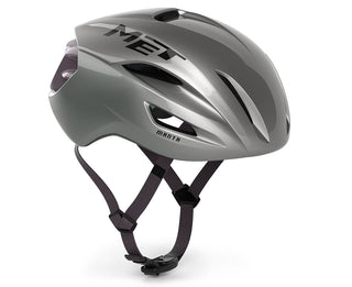 Casco ciclismo MET Manta MIPS Opal Gray vista tre quarti, casco aerodinamico da strada con ventilazione avanzata per prestazioni professionali.