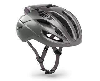 Casco ciclismo MET Rivale MIPS Road Opal Gray vista laterale, casco strada ad alte prestazioni con protezione MIPS.