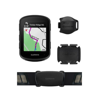 Ciclocomputer Garmin Edge 540 con sensori, kit completo con fascia cardio, sensore di velocità e cadenza, GPS avanzato per ciclismo con mappe integrate.
