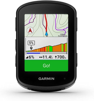 Garmin Edge 540, display a colori con dati di potenza, velocità e altimetria, ciclocomputer GPS per ciclisti con metriche avanzate di performance.