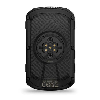 Garmin Edge 550, vista posteriore dell’attacco universale per supporto manubrio, ciclocomputer GPS per bici con fissaggio solido e design robusto.