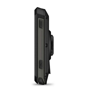 Garmin Edge 550, dettaglio laterale e attacco posteriore per supporto manubrio, ciclocomputer GPS resistente e stabile per allenamenti intensi.