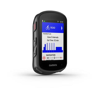 Garmin Edge 840, vista laterale destra, ciclocomputer GPS con schermo touchscreen e analisi dati in tempo reale per bici da corsa e MTB.