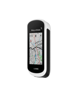 Profilo laterale Garmin Edge Explore 2 con mappa – GPS ciclocomputer touchscreen per bici, navigazione turn-by-turn e mappe integrate, nero e bianco