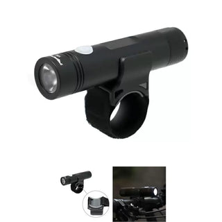  Fanale anteriore Ryder Innovation Core 500 Lumen USB IP66 con supporto manubrio in velcro, luce LED ricaricabile ad alta intensità per bici da corsa e mountain bike.
