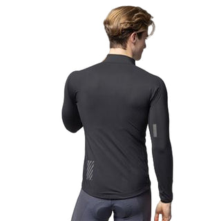 Maglia Pissei PrimaPelle maniche lunghe vista posteriore, design ergonomico con inserti riflettenti e costruzione senza cuciture per libertà di movimento.