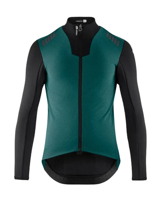 Giacca ciclismo uomo Assos MILLE GT EISENHERZ Ultraz Winter Jacket S11 verde vista frontale.