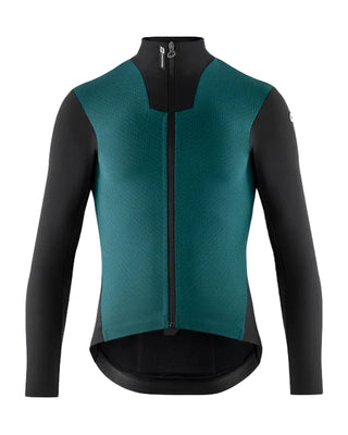 Giacca ciclismo invernale Assos MILLE GT HASHOOGI S11 uomo verde vista frontale.