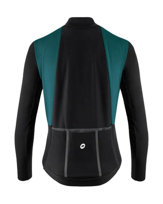 Giacca ciclismo invernale Assos MILLE GT HASHOOGI S11 uomo verde vista posteriore.