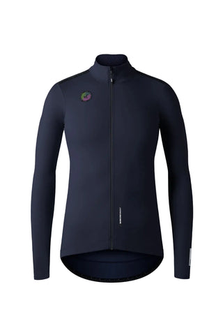 Vista frontale giacca ciclismo donna GOBIK Envy 2.0 con design minimal e vestibilità aerodinamica.