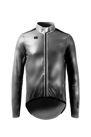 Giacca antipioggia da ciclismo Gobik Pluvia 2.0 unisex nera, tessuto impermeabile e traspirante, design leggero per massima protezione su bici da corsa.