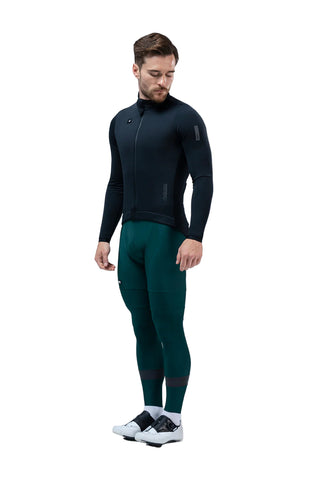 Vista laterale sinistra Giacca Gobik Skimo Solid Ink Nero, taglio ergonomico e materiali termici per comfort nelle uscite invernali.