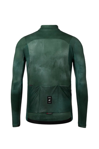 Vista posteriore Giacca Uomo Gobik Skimo Pro 2.0 Cardin Green, pannello traspirante con tasche posteriori integrate e dettagli riflettenti.