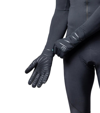 Guanto ciclismo invernale uomo Alè Neoprene Plus nero – dettaglio palmo con grip antiscivolo