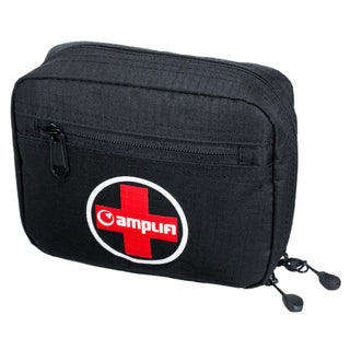 Kit primo soccorso Amplifi Aid Pack Pro Black compatto e resistente, ideale per escursioni, ciclismo e sport outdoor.