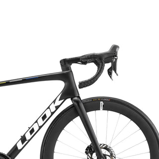 Manubrio integrato bici da corsa Look 785 Huez Ultegra Di2 R50D Pro Team, design ergonomico per massimo controllo e comfort nelle competizioni su strada.