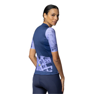 Maglia ciclismo donna Alè Palm vista posteriore con tasche elastiche e tessuto traspirante