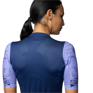 Schiena maglia ciclismo Alè Palm donna, struttura traspirante con inserti tecnici