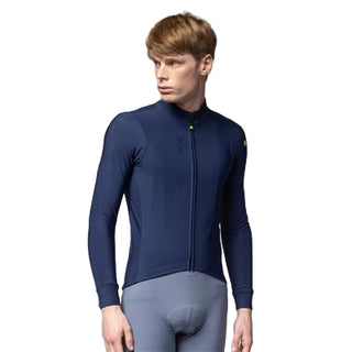Maglia ciclismo uomo Alé Fondo 3.0 blu marino – manica lunga, zip frontale integrale, vestibilità performance per uscite su strada nei mesi freddi.