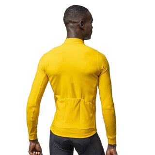 Vista completa retro maglia ciclismo uomo Alé Fondo 3.0 colore zenzero – taglio anatomico, tasche posteriori, design tecnico per ciclismo su strada.