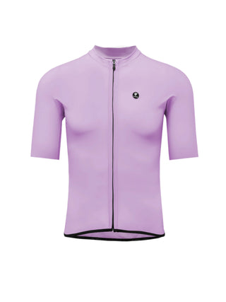 Maglia ciclismo uomo Pissei Primapelle lilla fronte – jersey estiva in tessuto tecnico traspirante, zip lunga e vestibilità aerodinamica slim fit