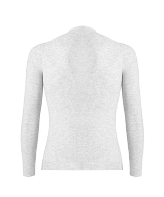 Vista posteriore maglia intima ciclismo uomo Silverskin stay fresh manica lunga girocollo base layer tecnico traspirante.