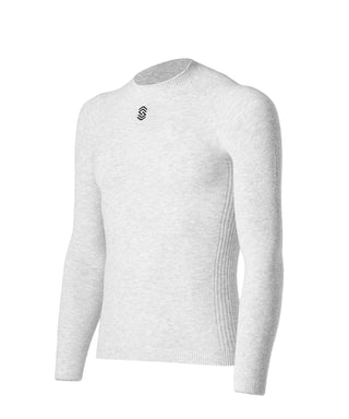 Maglia intima ciclismo uomo Silverskin stay fresh manica lunga girocollo base layer tecnico traspirante vista tre quarti