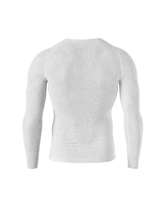 Maglia intima a manica lunga girocollo SILVERSKIN PRIMO da ciclismo, vista posteriore.