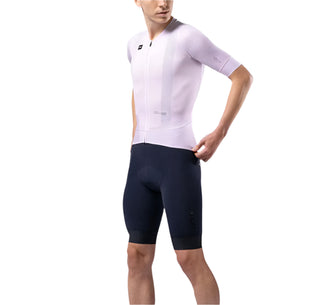 Maglia ciclismo unisex Gobik Carrera Mercury vista frontale, con zip intera, tessuto traforato e maniche a compressione per ottima traspirazione.