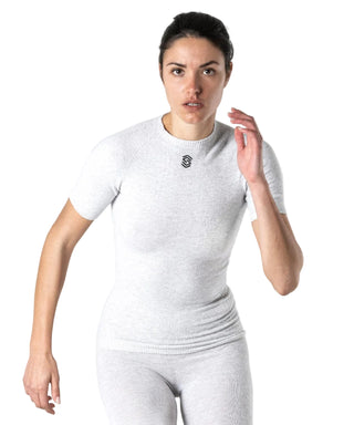 Maglia intima manica corta girocollo Silverkin Stay Warm Silverskin