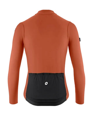 Maglia ciclismo uomo Assos MILLE GT Spring Fall Jersey C2 manica lunga marrone vista posteriore.