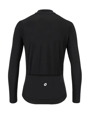 Maglia ciclismo uomo Assos Mille GT Spring Fall Jersey C2 manica lunga colore nero vista posteriore.