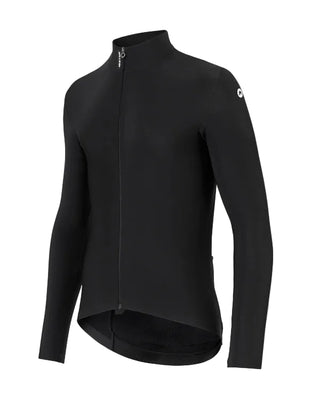 Maglia ciclismo uomo Assos Mille GT Spring Fall Jersey C2 manica lunga colore nero vista tre quarti laterale sinistra.