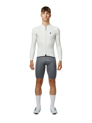 Maglia uomo ciclismo Pissei PrimaPelle a manica lunga, design aerodinamico e zip integrale per allenamenti e gare.