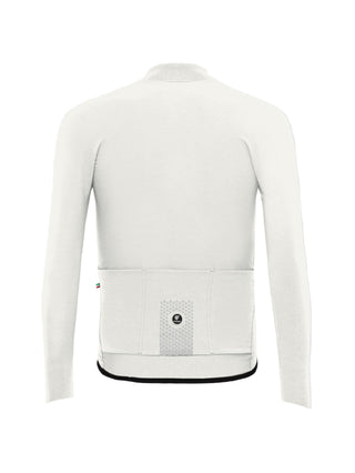 Retro maglia ciclismo Pissei PrimaPelle uomo con tre tasche posteriori e dettagli riflettenti per sicurezza in strada.