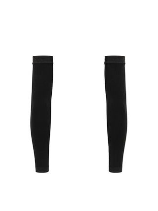 Coppia di manicotti Pissei Argentum neri, design ergonomico e compressivo per garantire libertà di movimento e isolamento termico ottimale.