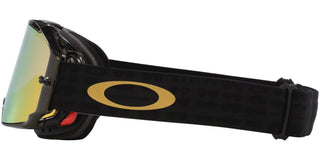 Maschere da MTB Oakley Airbrake 50th Anniversary con fascia nera e logo dorato vista laterale | BBIKE