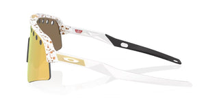 Occhiali da ciclismo Oakley Mathieu Van Der Poel Signature Series Sutro Lite Sweep Prizm 24k vista laterale | BBike