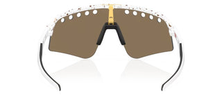 Occhiali da ciclismo Oakley Mathieu Van Der Poel Signature Series Sutro Lite Sweep Prizm 24k vista posteriore | BBike