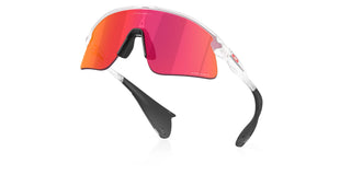 Occhiali da ciclismo Oakley Stunt Devil Matte Clear Prizm Field vista alto | BBike