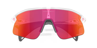 Occhiali da ciclismo Oakley Stunt Devil Matte Clear Prizm Field dettaglio lenti | BBike