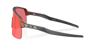 Occhiali da ciclismo Oakley Sutro Lite Forge Collection Prizm Trail Torch vista laterale | BBike