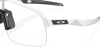 Occhiali da ciclismo Oakley Sutro Lite Matte White Clear to Black Iridium Photochromic vista logo | BBike